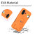 iPhone 17 Penguin Baby EVA Shockproof Phone Case with Holder - Orange