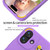 iPhone 17 Penguin Baby EVA Shockproof Phone Case with Holder - Purple