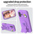 iPhone 17 Penguin Baby EVA Shockproof Phone Case with Holder - Purple