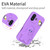 iPhone 17 Penguin Baby EVA Shockproof Phone Case with Holder - Purple