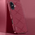 iPhone 17 Plain Leather PC Phone Case - Wine Red