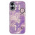iPhone 17 Plating Foil-like Metallic Texture Wristband Holder TPU Phone Case with Lens Film - Purple