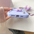 iPhone 17 Plush Flower Wavy TPU Phone Case with Lanyard - Black