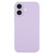iPhone 17 Pure Color Liquid Silicone Fine Pore Phone Case - Lilac Purple