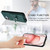 iPhone 17 R20 Ring Card Holder Phone Case - Green