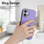iPhone 17 R20 Ring Card Holder Phone Case - Purple