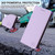 iPhone 17 RC01 Dual-Folded Magnetic Suction RFID Leather Phone Case - Light Purple