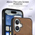 iPhone 17 Retro Card Wallet Fold Leather Phone Case with Strap - Brown