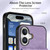 iPhone 17 Retro Card Wallet Fold Leather Phone Case with Strap - Purple