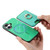 iPhone 17 Retro Cross Leather Card Bag MagSafe Phone Case - Green