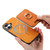 iPhone 17 Retro Cross Leather Card Bag MagSafe Phone Case - Yellow