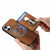 iPhone 17 Retro Folding Ring Holder Card Bag MagSafe Phone Case - Brown
