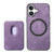 iPhone 17 Retro Leather Card Bag Magnetic Phone Case - Purple