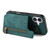 iPhone 17 Retro Leather Zipper Wallet Back Phone Case - Green