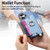 iPhone 17 Retro Magsafe Cross Leather Ring Holder Card Bag Phone Case - Blue