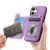 iPhone 17 Retro MagSafe Zipper Wallet Card Bag Back Phone Case - Purple