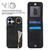 iPhone 17 Retro Ring and Zipper RFID Card Slot Phone Case - Black