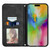 iPhone 17 Retro Skin Feel Magnetic Flip Leather Phone Case - Black