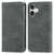 iPhone 17 Retro Skin Feel Magnetic Flip Leather Phone Case - Gray