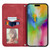 iPhone 17 Retro Skin Feel Magnetic Flip Leather Phone Case - Red