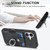 iPhone 17 Retro Skin-feel Ring Card Wallet Phone Case - Black