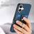 iPhone 17 Retro Skin-feel Ring Card Wallet Phone Case - Blue