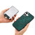 iPhone 17 Retro Splitable Magnetic Card Bag Leather Phone Case - Green