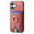 iPhone 17 Retro Splitable Magnetic Card Bag Leather Phone Case - Pink