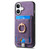 iPhone 17 Retro Splitable Magnetic Card Bag Leather Phone Case - Purple