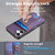 iPhone 17 Retro Splitable Magnetic Card Bag Leather Phone Case - Purple