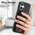iPhone 17 Retro Splitable Magnetic Stand Card Bag Leather Phone Case - Black