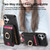 iPhone 17 Retro Splitable Magnetic Stand Card Bag Leather Phone Case - Black