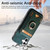 iPhone 17 Retro Splitable Magnetic Stand Card Bag Leather Phone Case - Green