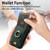 iPhone 17 Retro Splitable Magnetic Stand Card Bag Leather Phone Case - Green