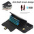 iPhone 17 RFID Card Slot Phone Case with Long Lanyard - Black