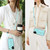 iPhone 17 RFID Card Slot Phone Case with Long Lanyard - Mint Green