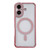 iPhone 17 Rhinestone Clear Acrylic Electroplated Magnetic Phone Case - Pink