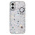 iPhone 17 Rhinestone Glitter Wristband Holder Phone Case - Stars Transparent