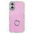 iPhone 17 Rhinestone Ring Holder Dual-side IMD PC Hybrid TPU Phone Case - Glitter Light Purple