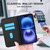 iPhone 17 Rhombic MagSafe RFID Anti-Theft Wallet Leather Phone Case - Black