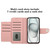 iPhone 17 Rhombic Texture Flip Leather Phone Case with Lanyard - Coral Pink