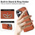 iPhone 17 Ring Holder Card Bag Skin Feel Phone Case - Brown