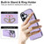 iPhone 17 Ring Holder Card Bag Skin Feel Phone Case - Purple