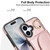 iPhone 17 Ring Holder Card Bag Skin Feel Phone Case - Rose Gold