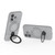 iPhone 17 Ring Shield MagSafe TPU Phone Case with 360 Degree Rotating Holder - Grey