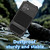 iPhone 17 R-JUST Life Waterproof Dustproof Shockproof Holder Phone Case - Black