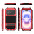 iPhone 17 R-JUST Life Waterproof Dustproof Shockproof Holder Phone Case - Red