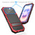 iPhone 17 R-JUST Life Waterproof Dustproof Shockproof Holder Phone Case - Red