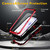 iPhone 17 R-JUST Metal + Silicone + Tempered Glass Life Waterproof Phone Case with Holder - Red