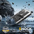 iPhone 17 R-JUST Metal + Silicone + Tempered Glass Life Waterproof Phone Case with Holder - Silver